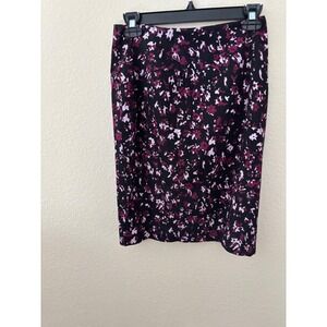 Lysse New York‎ Floral Print Pencil Skirt Business Career Workwear (A631)